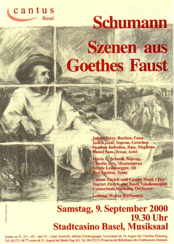Plakat Schumann Faust-Szenen
